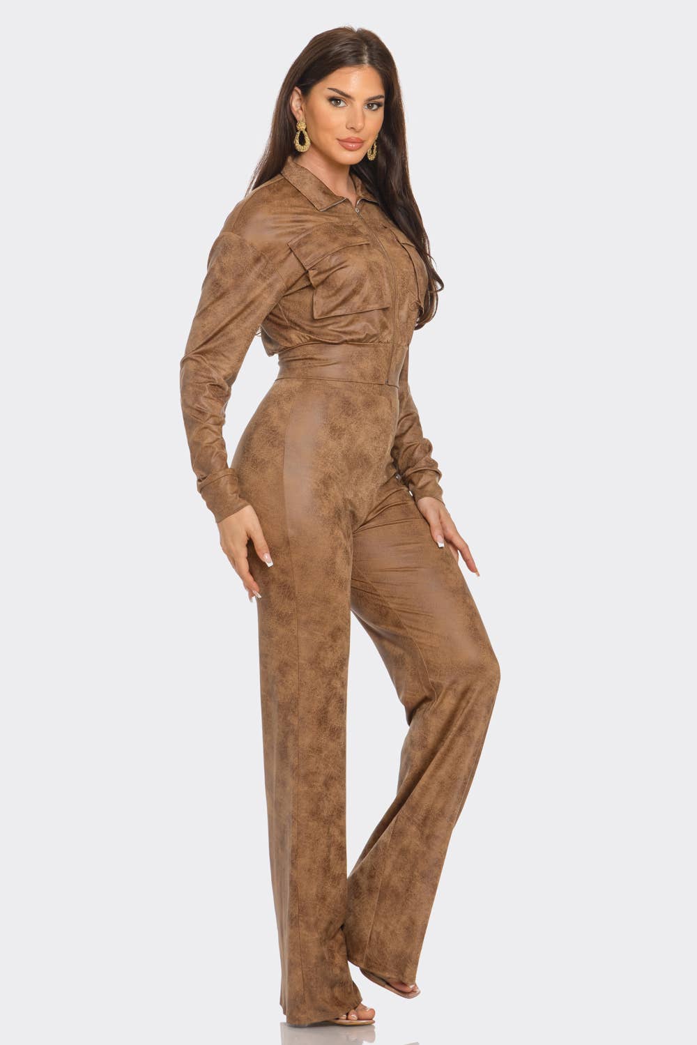 Distressed Luxe Leather-Look Set