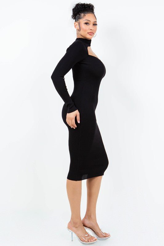 Sleek Charm Dress - SHE RARE