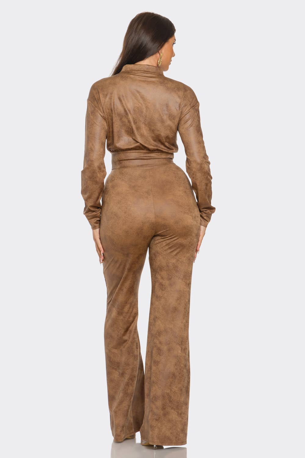 Distressed Luxe Leather-Look Set