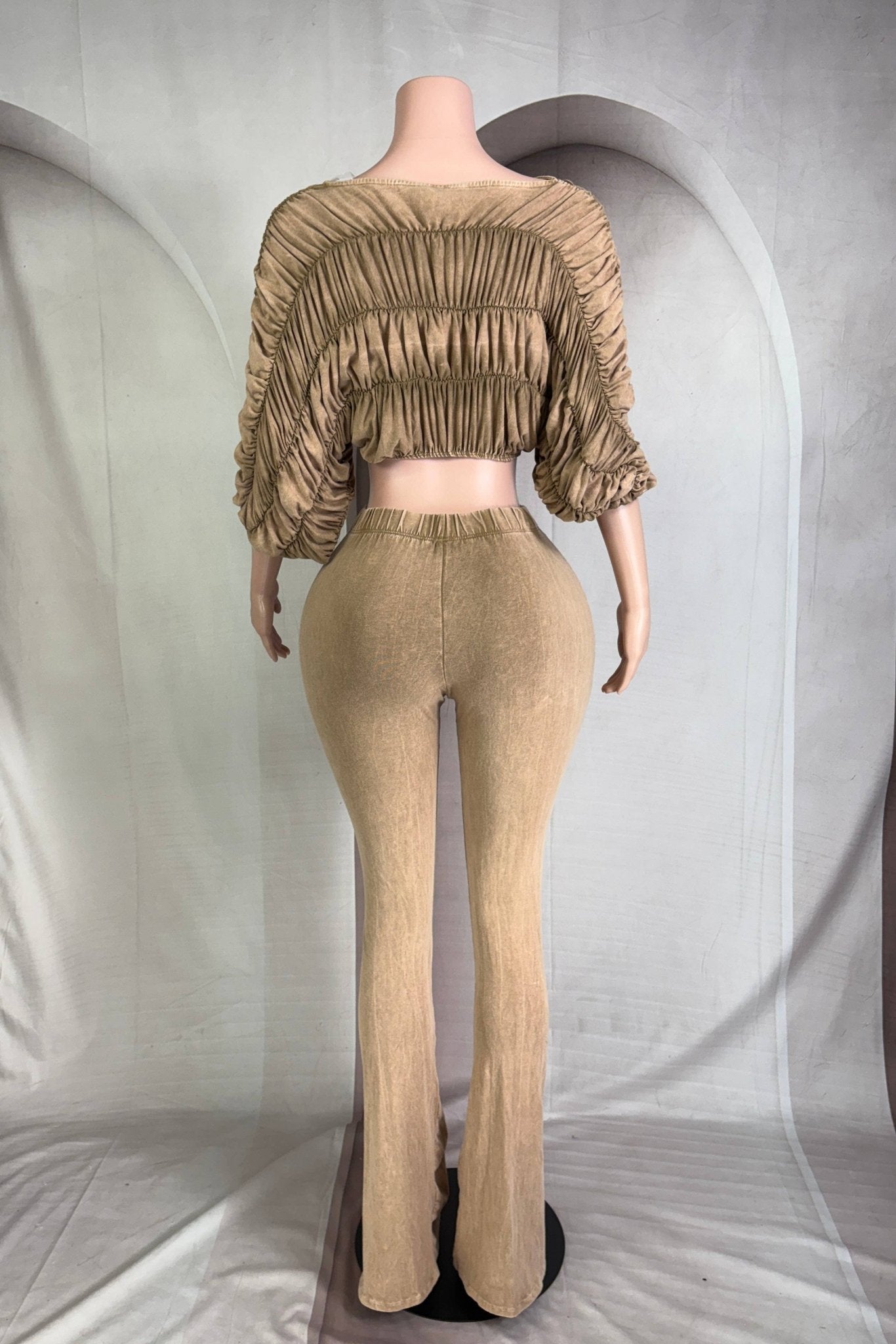 Golden Hour Ruched Set - SHE RARE