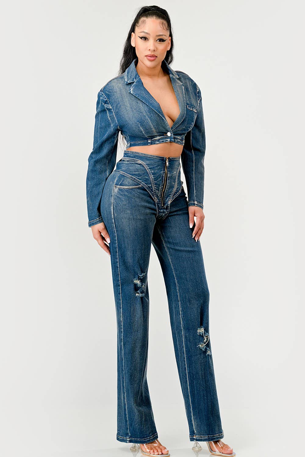 Perfect Fit Denim Set - SHE RARE