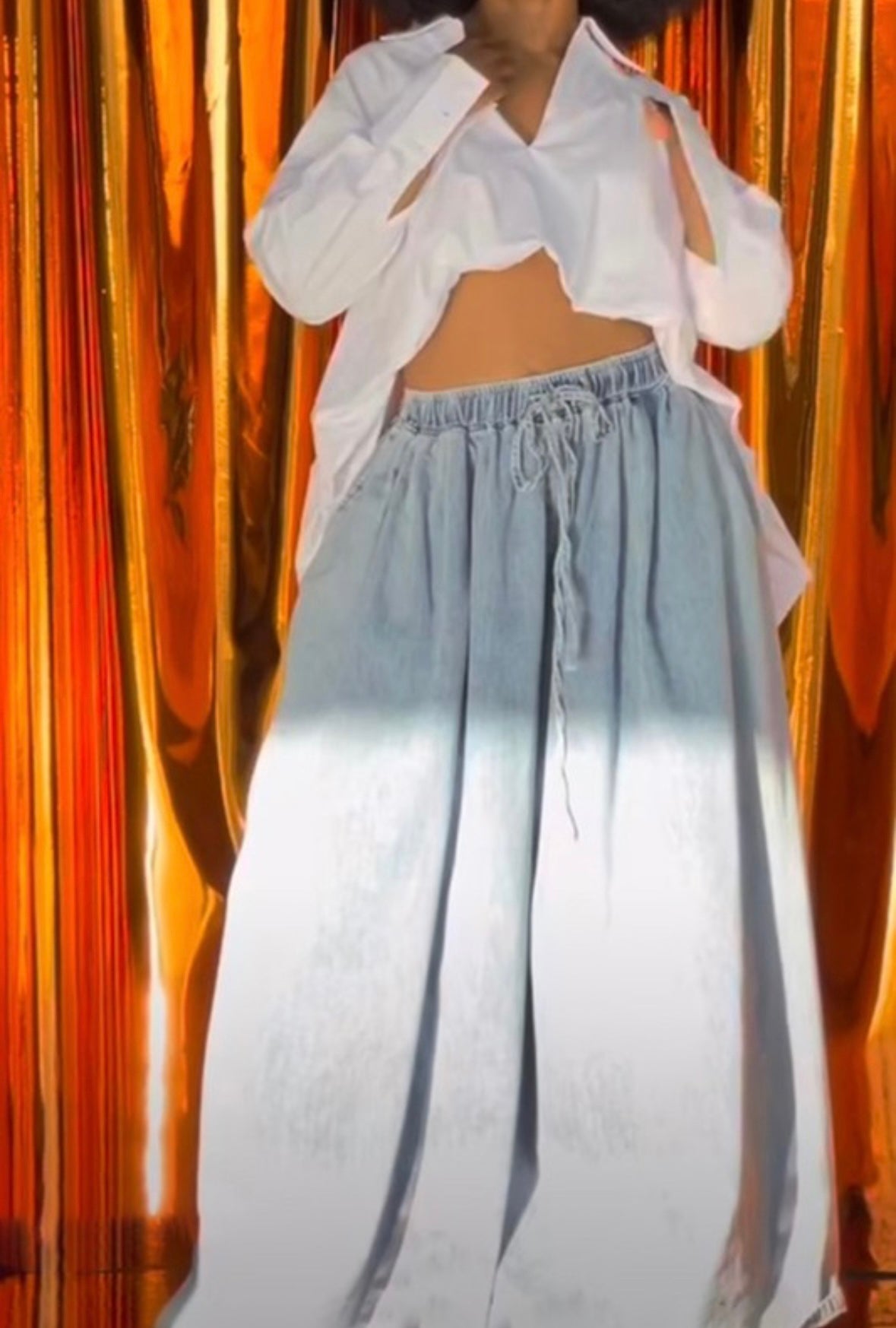 Rare Flow Denim Pants - SHE RARE