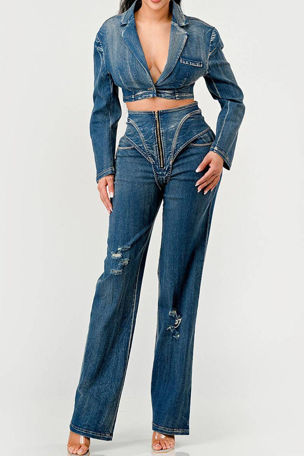 Perfect Fit Denim Set - SHE RARE