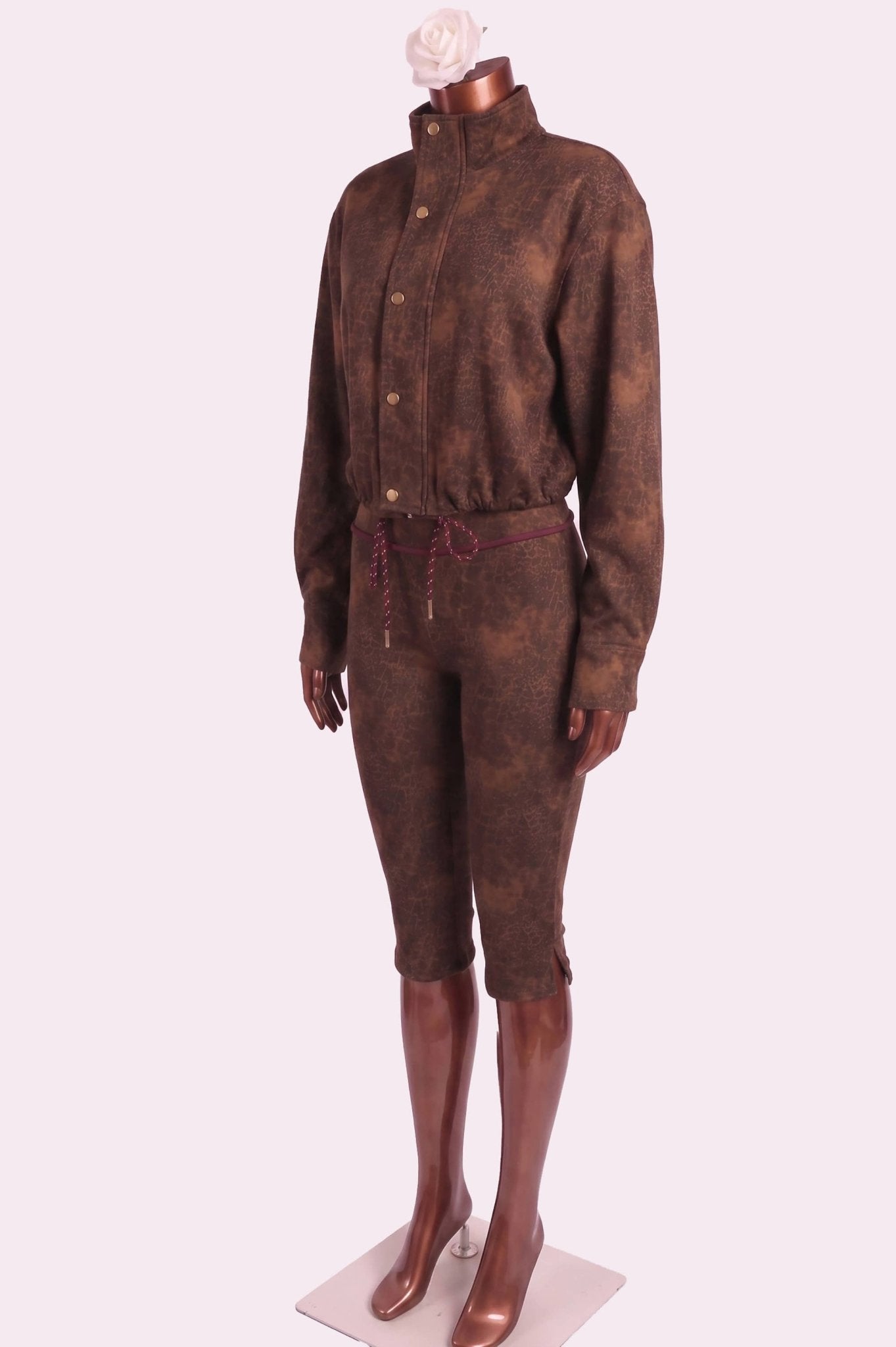 Cozy Luxe Jacket & Capri Set - She Rare Boutique