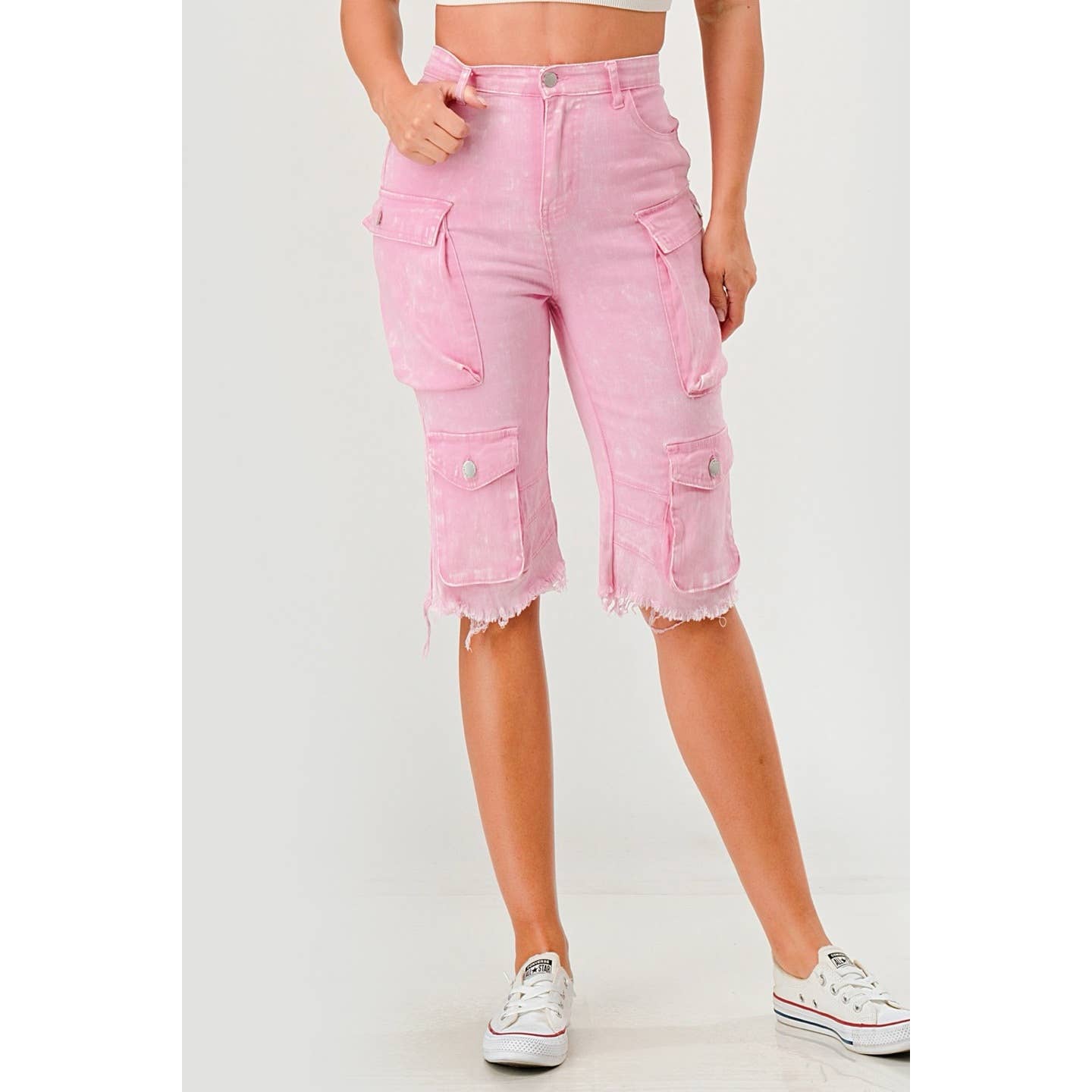 Cargo Denim Shorts
