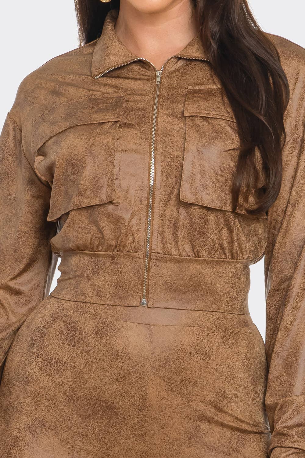 Distressed Luxe Leather-Look Set