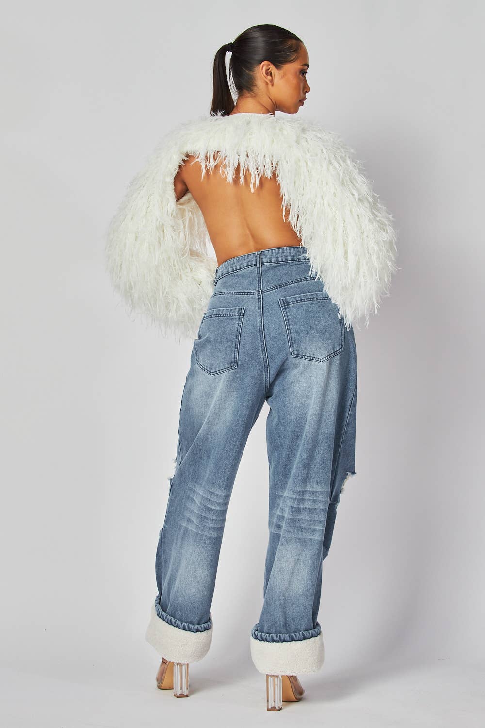 Cuff Ankle Jeans - SHE RARE