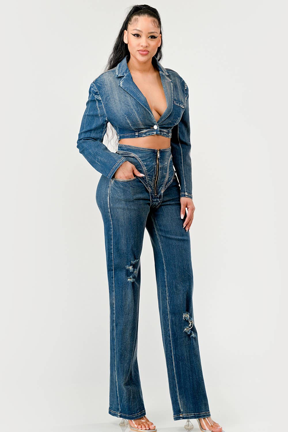 Perfect Fit Denim Set - SHE RARE