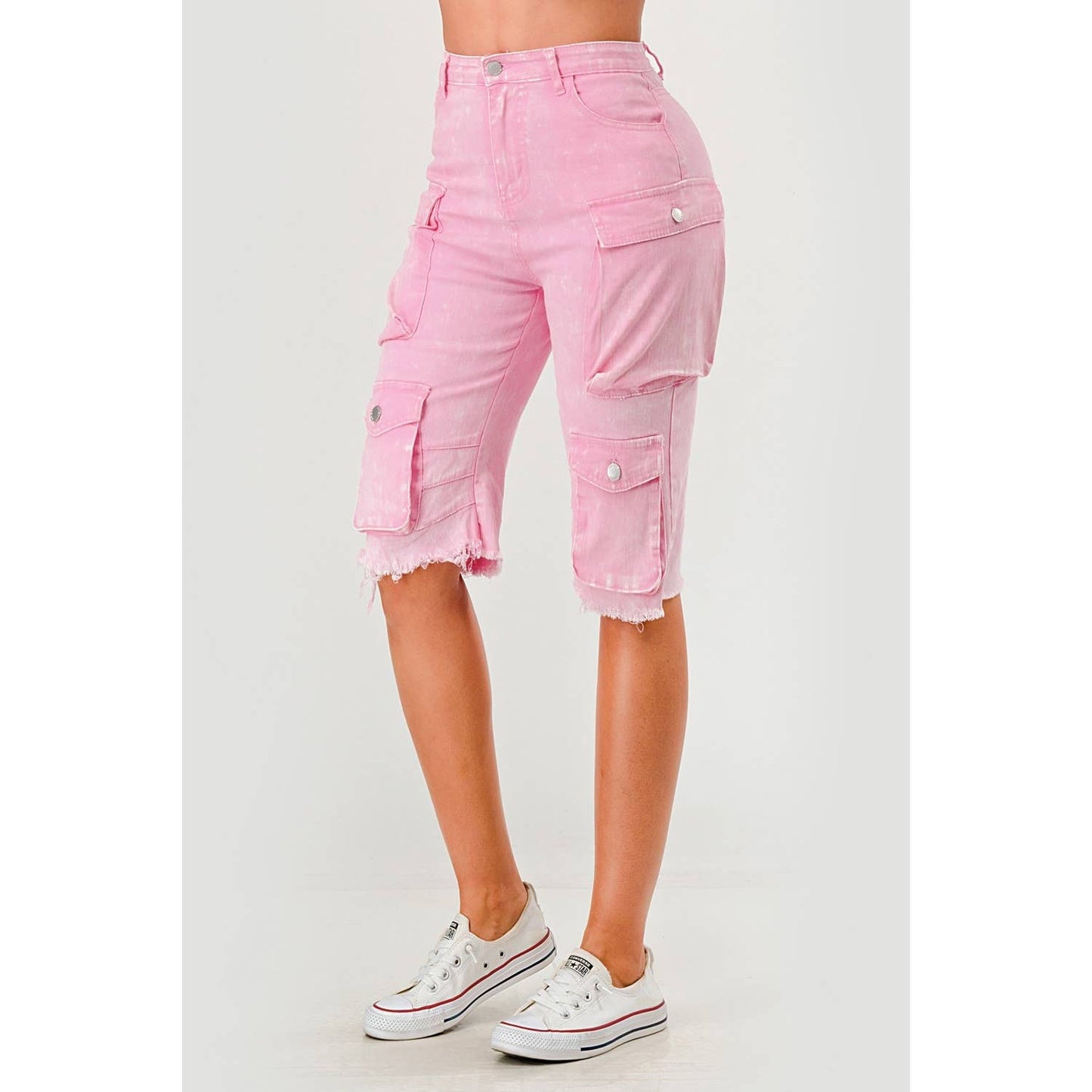 Cargo Denim Shorts