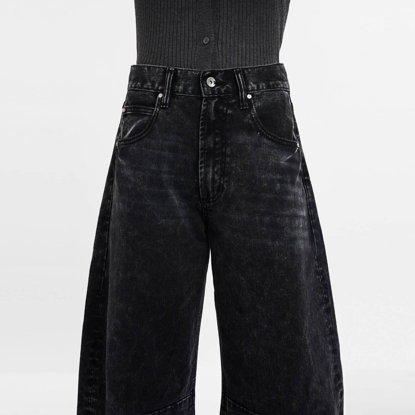High Waisted Barrell Jeans