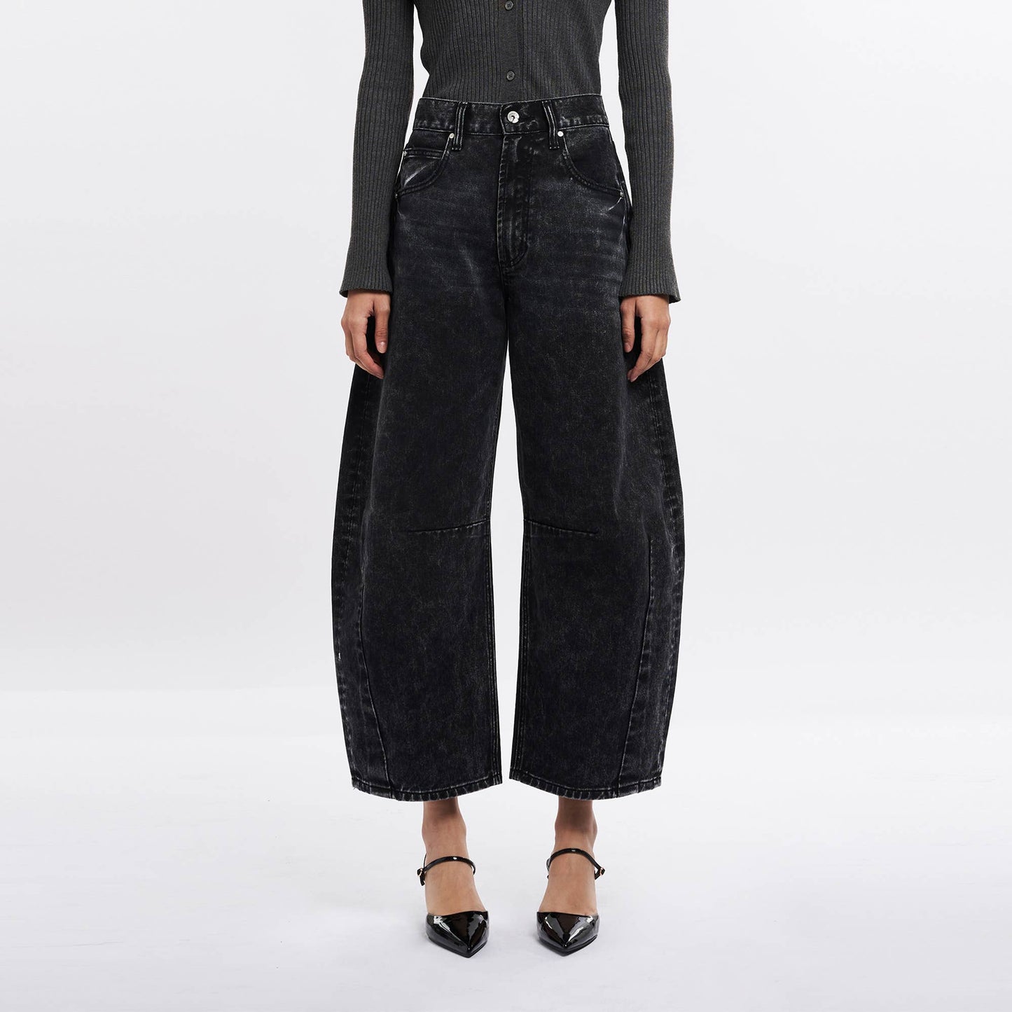 High Waisted Barrell Jeans