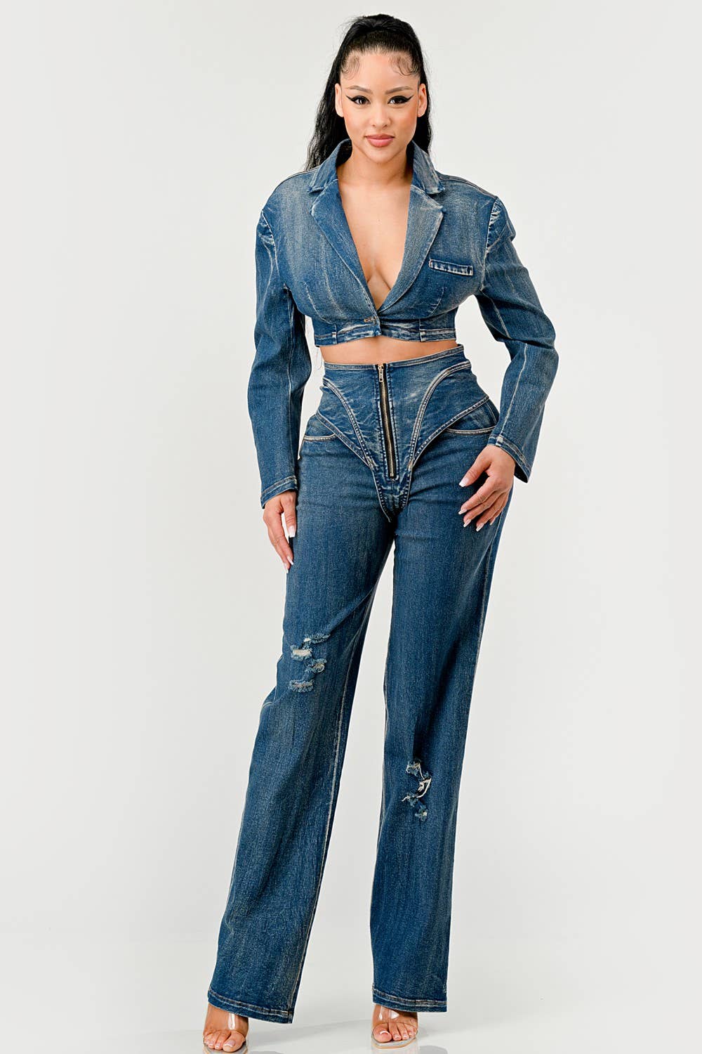 Perfect Fit Denim Set - SHE RARE