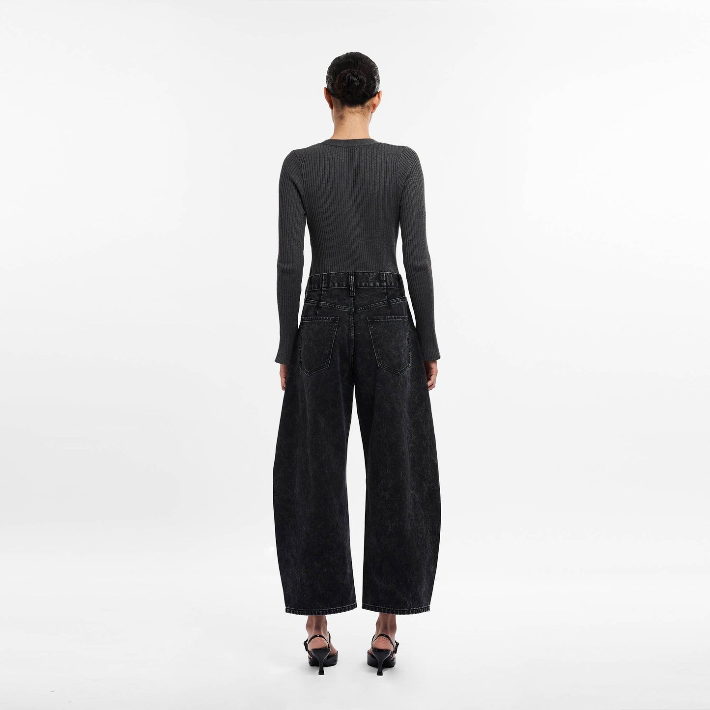 High Waisted Barrell Jeans