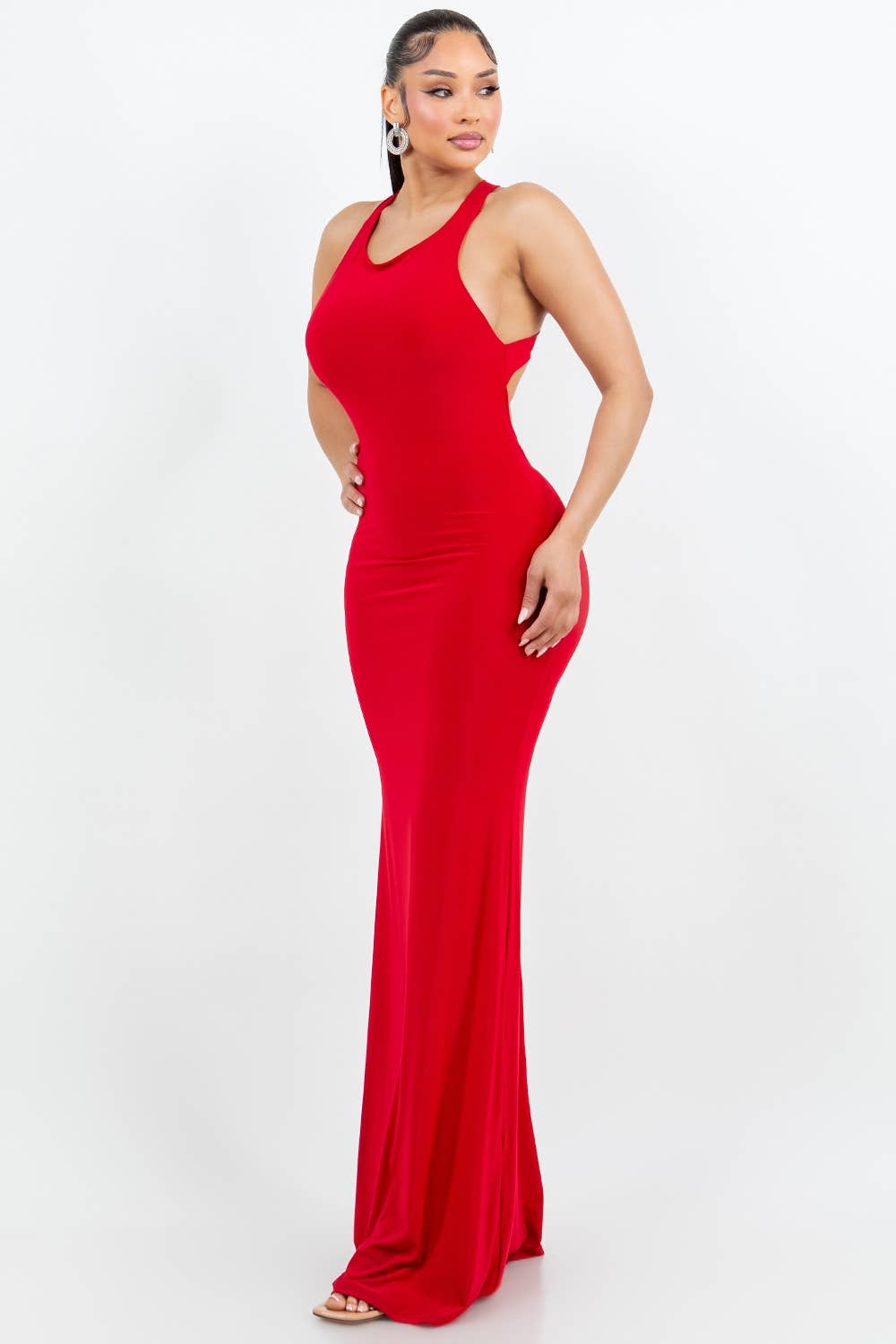 Cross Back Maxi Dress