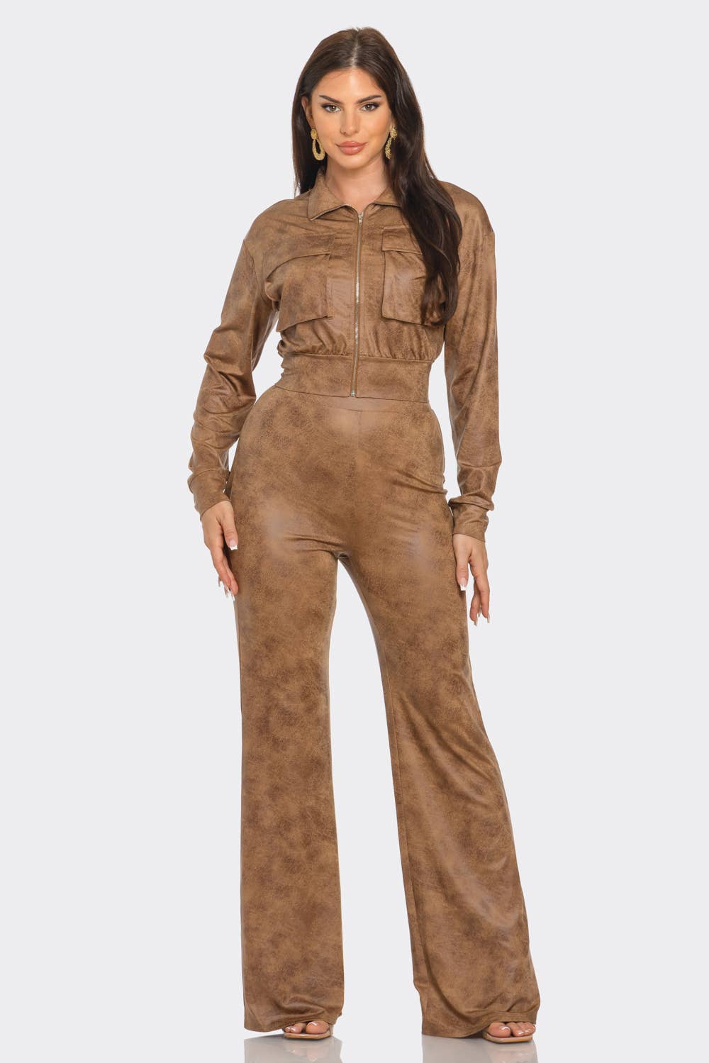Distressed Luxe Leather-Look Set