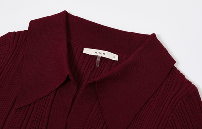 Cecilia Rib Knit Long Sleeve Dress - She Rare Boutique