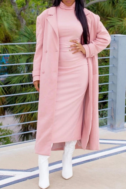 Power In Pink Coat Set - She Rare Boutique