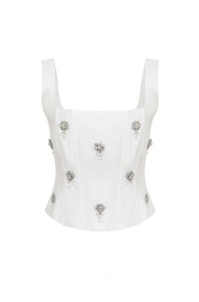 Embellished Corset Top - She Rare Boutique