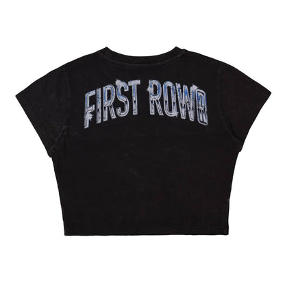 Rhinestone Washed Baby Tee - She Rare Boutique