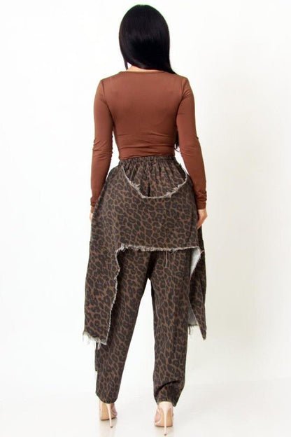 Wild Instinct Leopard Harem Pants - She Rare Boutique