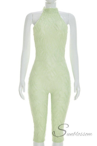 Palm Energy Capri Jumpsuit - She Rare Boutique