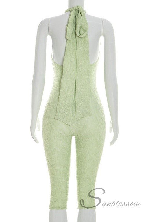 Palm Energy Capri Jumpsuit - She Rare Boutique