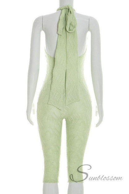 Palm Energy Capri Jumpsuit - She Rare Boutique