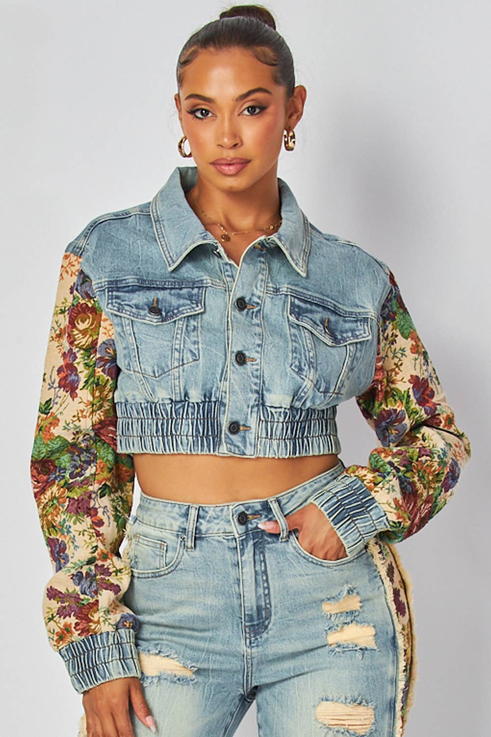 Floral Denim Dream Set