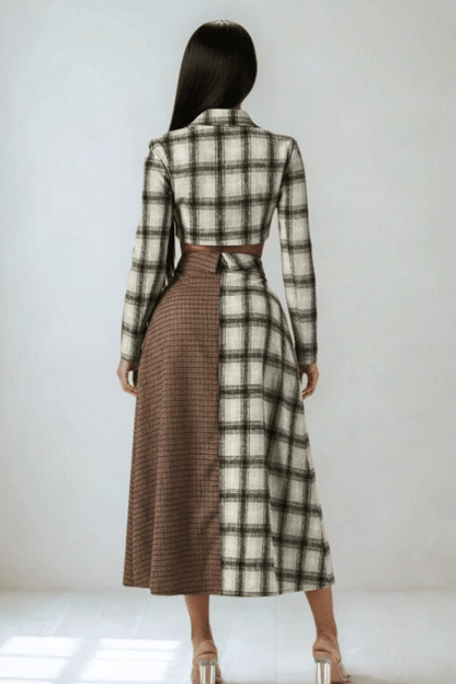 Mixed Signals Plaid Set - She Rare Boutique