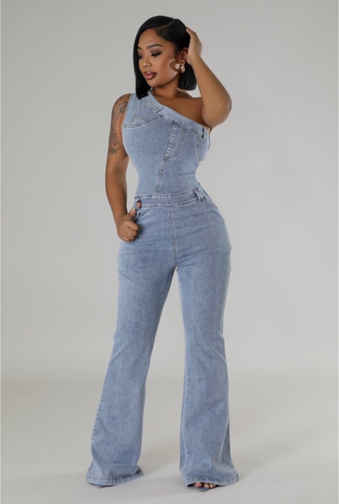 Raw Denim Jumpsuit