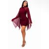 Cape Mini Dress