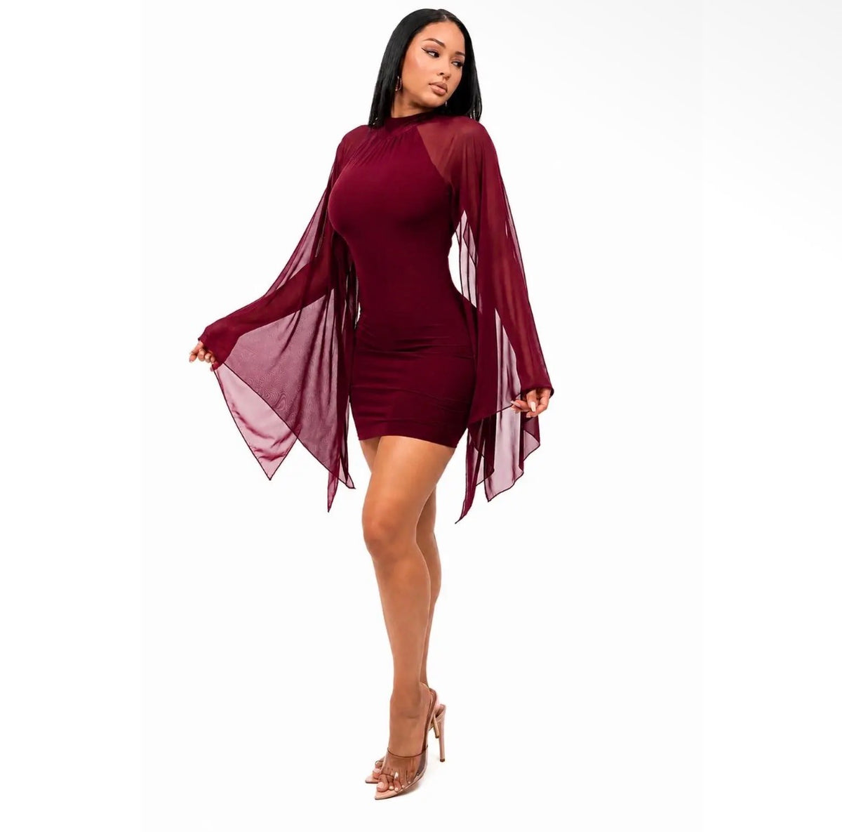 Cape Mini Dress
