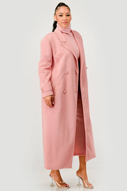 Power In Pink Coat Set - She Rare Boutique