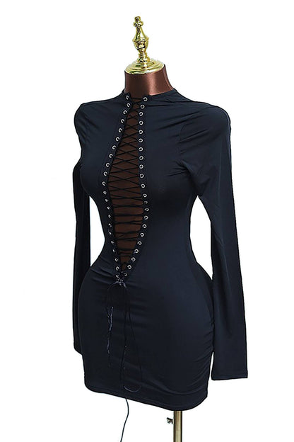 Laced Temptation Mini Dress - She Rare Boutique