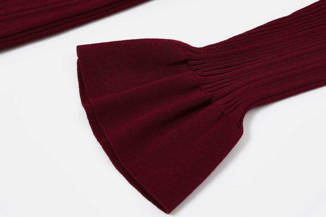 Cecilia Rib Knit Long Sleeve Dress - She Rare Boutique