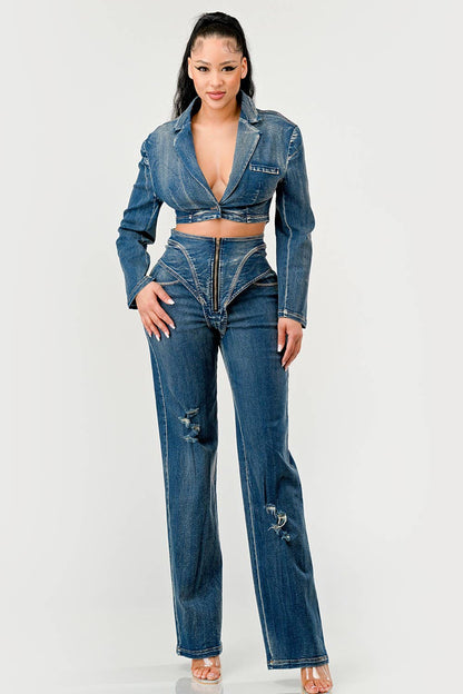 Perfect Fit Denim Set - SHE RARE