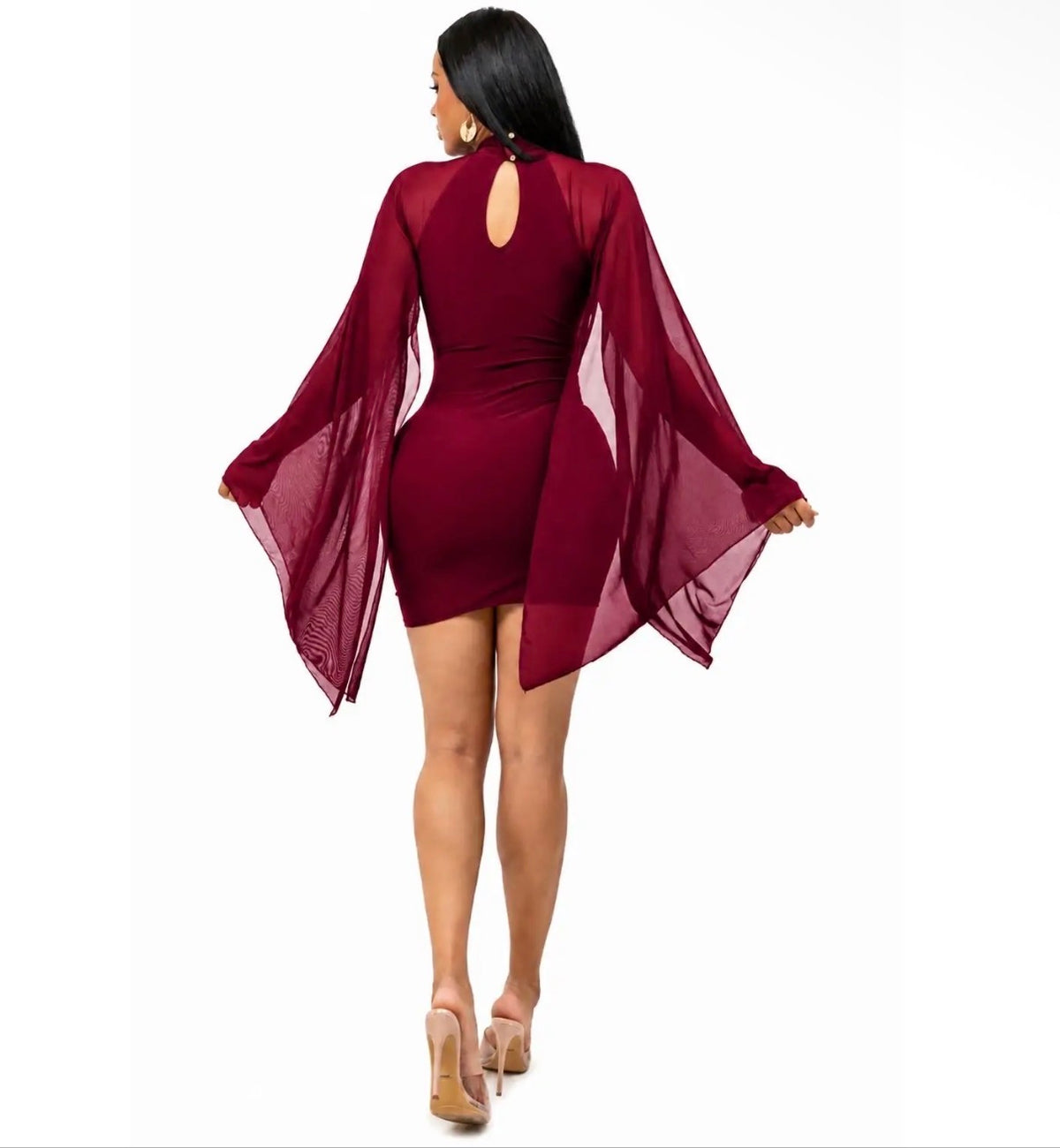 Cape Mini Dress