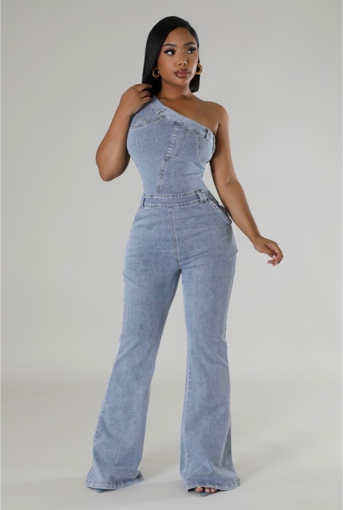 Raw Denim Jumpsuit