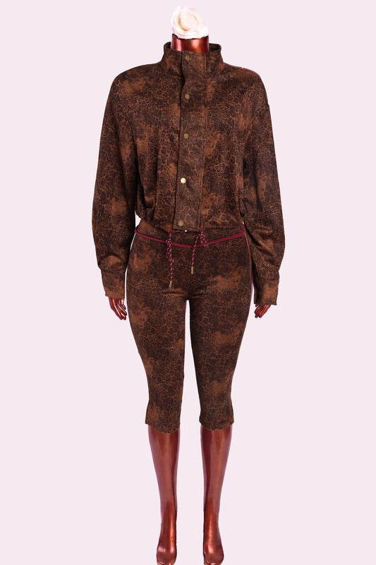 Cozy Luxe Jacket & Capri Set - She Rare Boutique