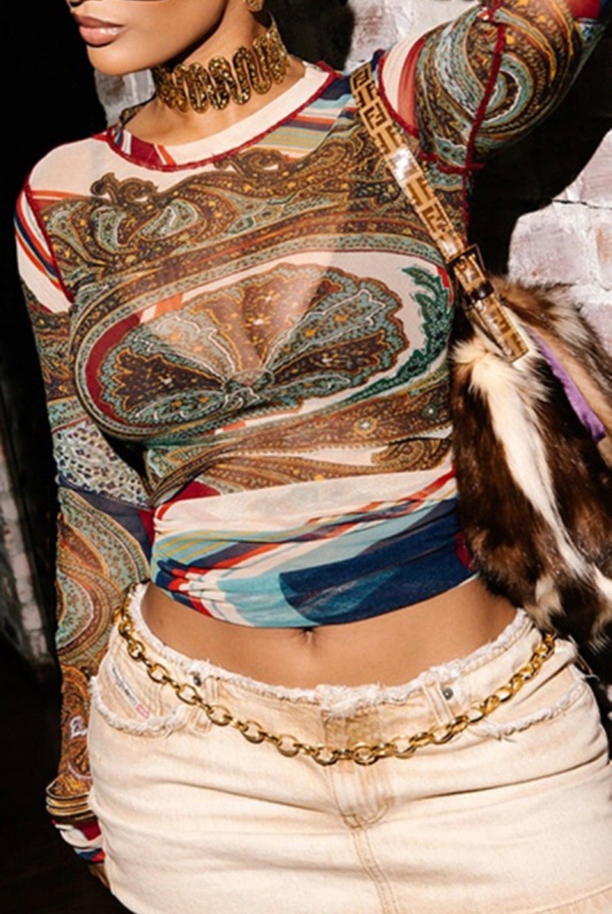 Retro Mesh Top - She Rare Boutique