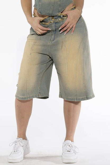 Vintage Denim Jean Shorts