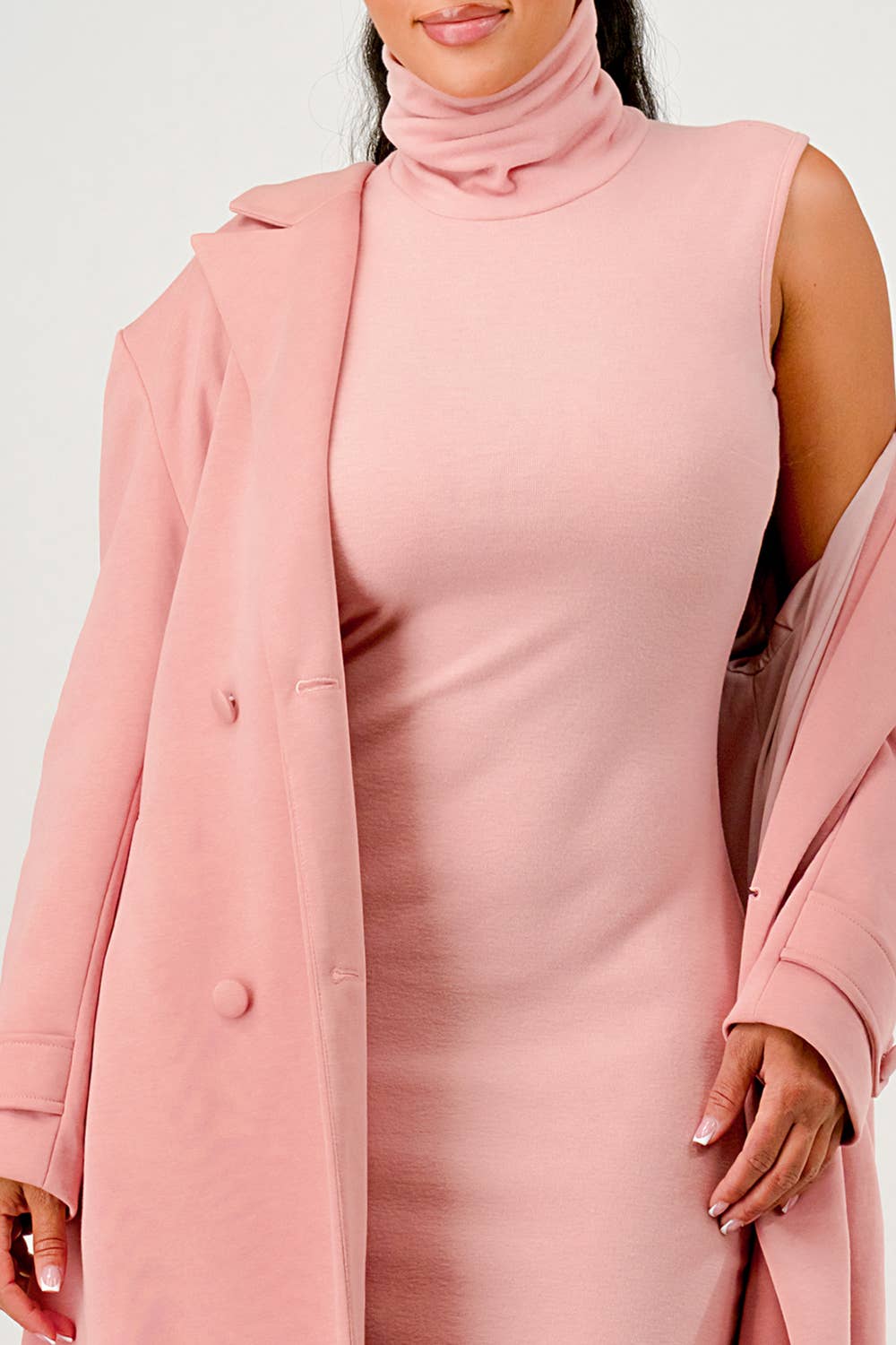 Power In Pink Coat Set - She Rare Boutique