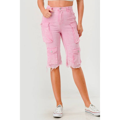 Cargo Denim Shorts