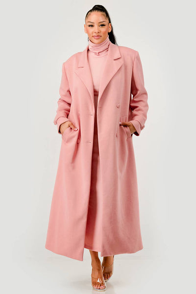 Power In Pink Coat Set - She Rare Boutique