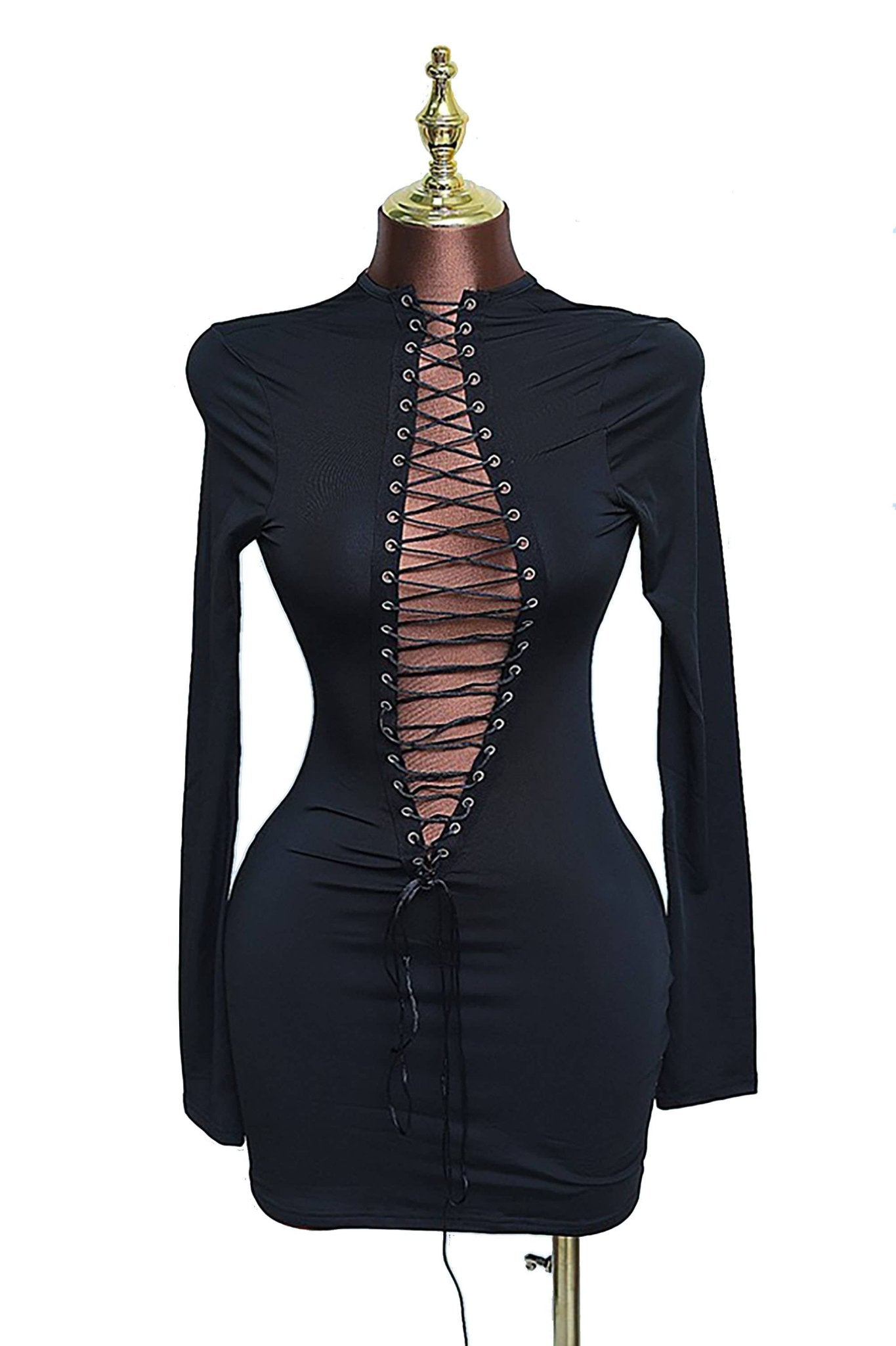 Laced Temptation Mini Dress - She Rare Boutique