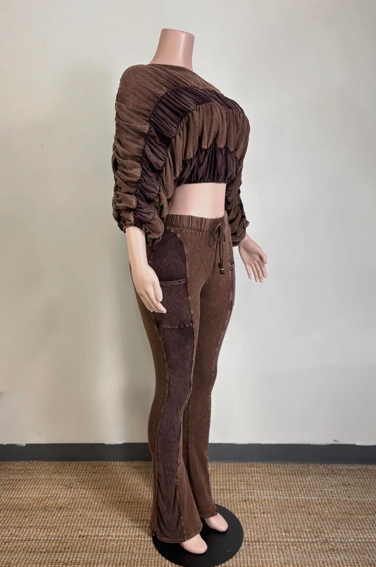 Espresso Ruched - She Rare Boutique