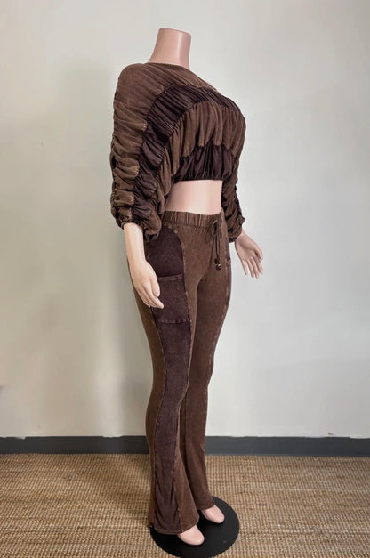 Espresso Ruched - She Rare Boutique