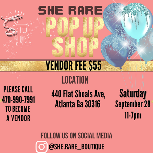 She Rare Pop Up Shop