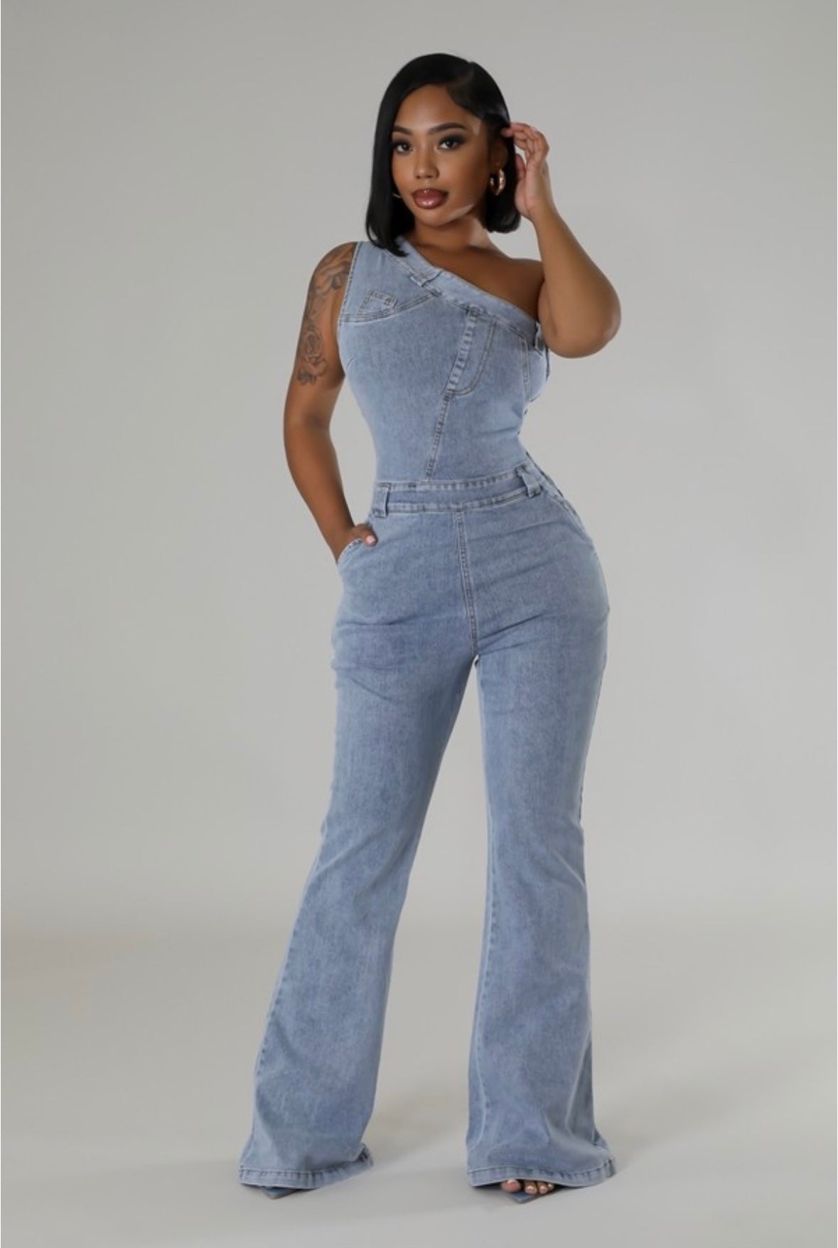 Raw Denim Jumpsuit