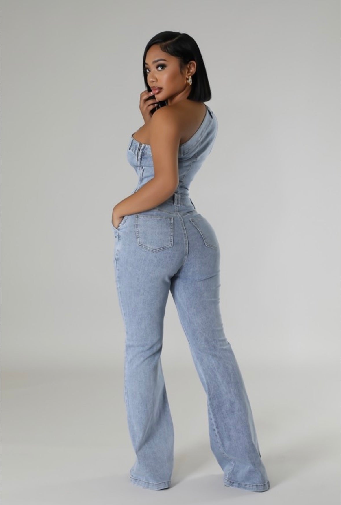 Raw Denim Jumpsuit